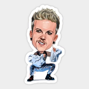 Baby Lasagna Caricature Sticker